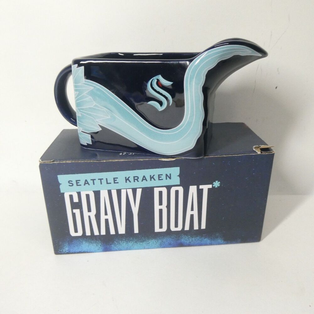 Seattle Kraken Gravy Boat NHL Hockey 2025 Thanksgiving Tentacle